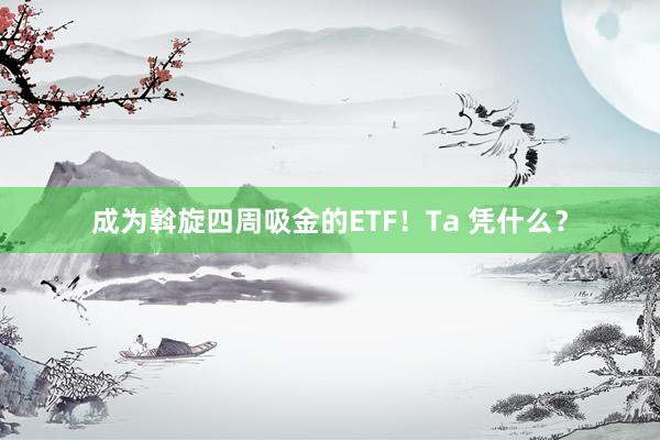 成为斡旋四周吸金的ETF！Ta 凭什么？