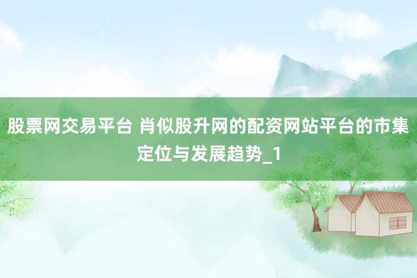 股票网交易平台 肖似股升网的配资网站平台的市集定位与发展趋势_1